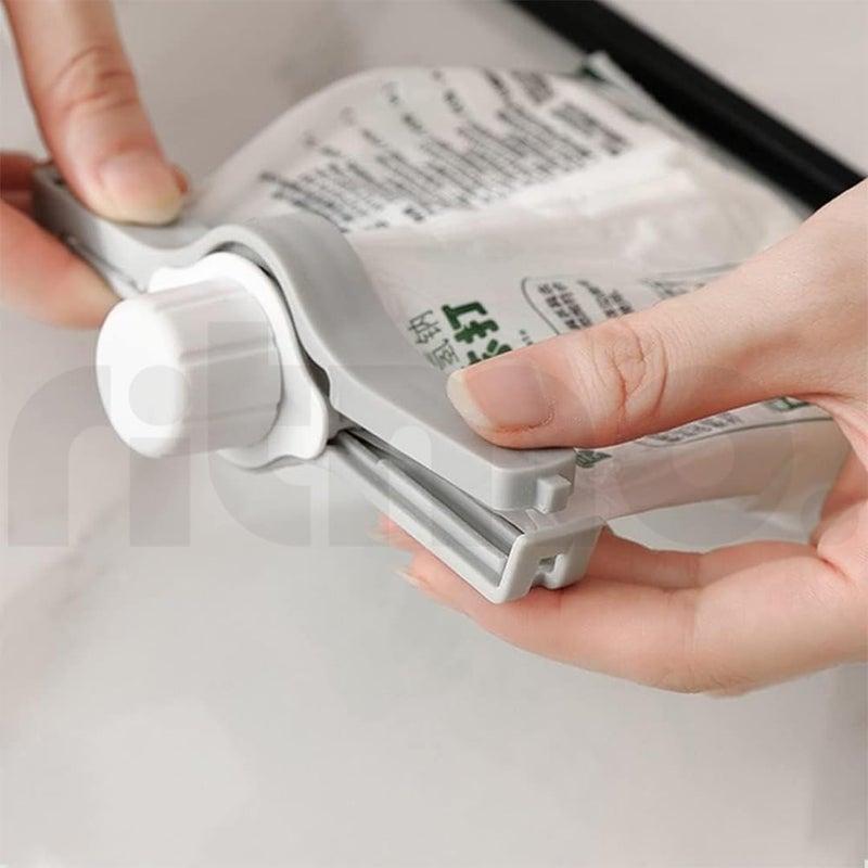 Ritmo Bag Clips for Food Storage Sealing Clip with Cap Grey Plastic Sealer Clamp for Kitchen Food Preservation 5 - Image 2