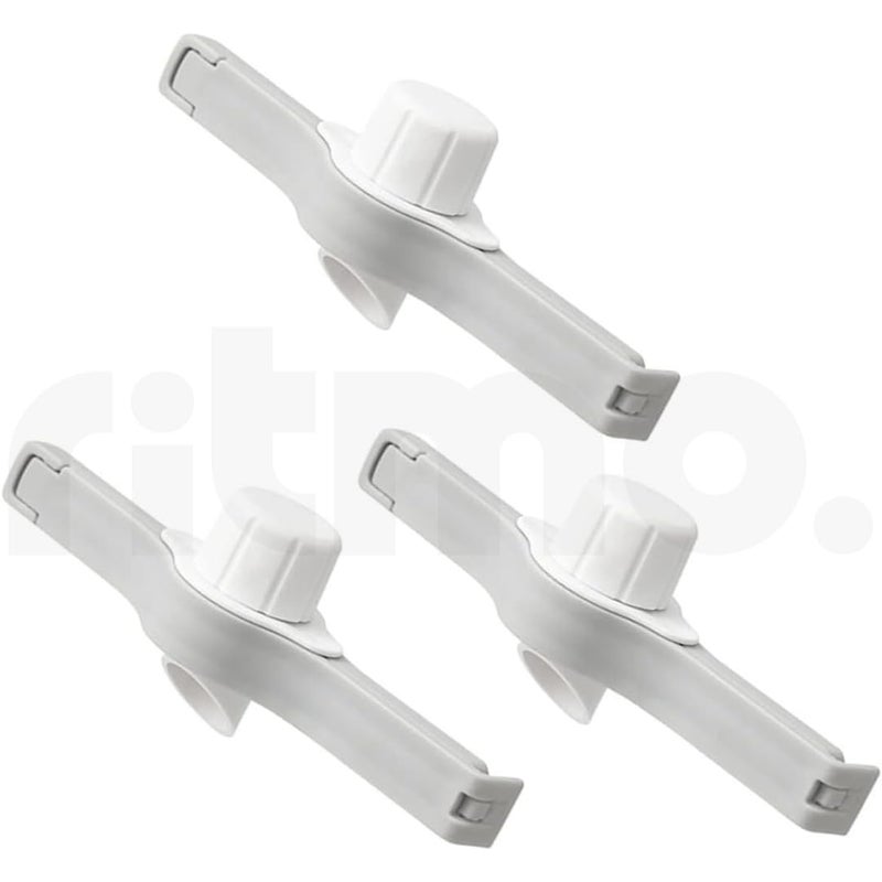 Ritmo Bag Clips for Food Storage Sealing Clip with Cap Grey Plastic Sealer Clamp for Kitchen Food Preservation 5 - Image 4