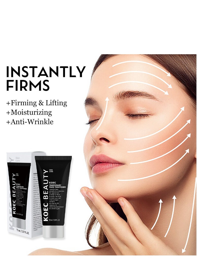 KOEC - Firmx Temporary Face Tightener - Skin Tightening Cream for Face & Neck - Day & Night Cream for Women - Moisturizer - Hydrates & Enhances Skin's Tautness - 70ml - Image 1