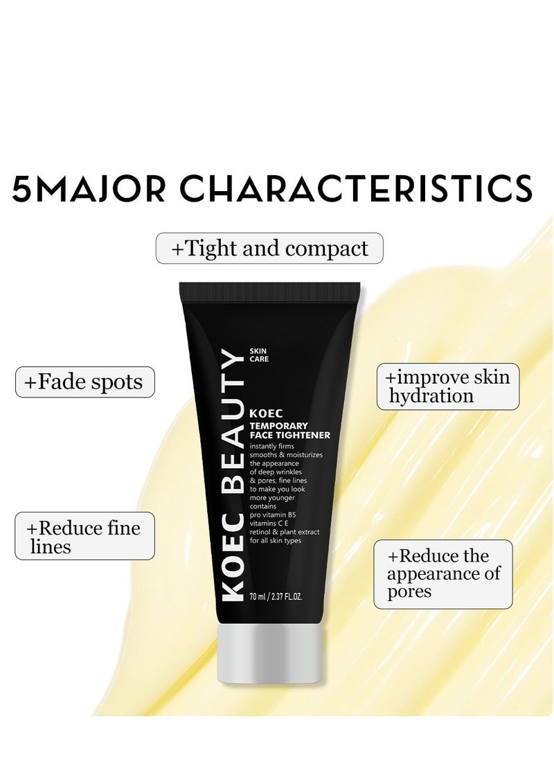 KOEC - Firmx Temporary Face Tightener - Skin Tightening Cream for Face & Neck - Day & Night Cream for Women - Moisturizer - Hydrates & Enhances Skin's Tautness - 70ml - Image 1