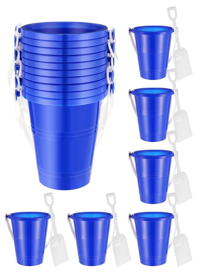 Junkin 24 Sets Sand Buckets and Shovels for Kids Small Sand Pails Bulk Plastic Beach Buckets with Handles Sandbox Toys for Girls Boys Birthday Party Favor Summer Beach Enthusiasts - Image 1