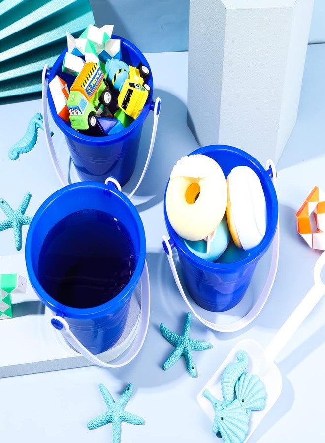 Junkin 24 Sets Sand Buckets and Shovels for Kids Small Sand Pails Bulk Plastic Beach Buckets with Handles Sandbox Toys for Girls Boys Birthday Party Favor Summer Beach Enthusiasts - Image 4