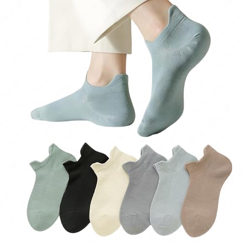 DIVUE Ankle Length Socks for Men & Women | 6 Pair Multi Color Combo Pack | Soft Cotton Rich Fabric | Breathable, Sweat Absorbent & Durable | Comfortable Everyday Casual & Sports Socks - Image 1