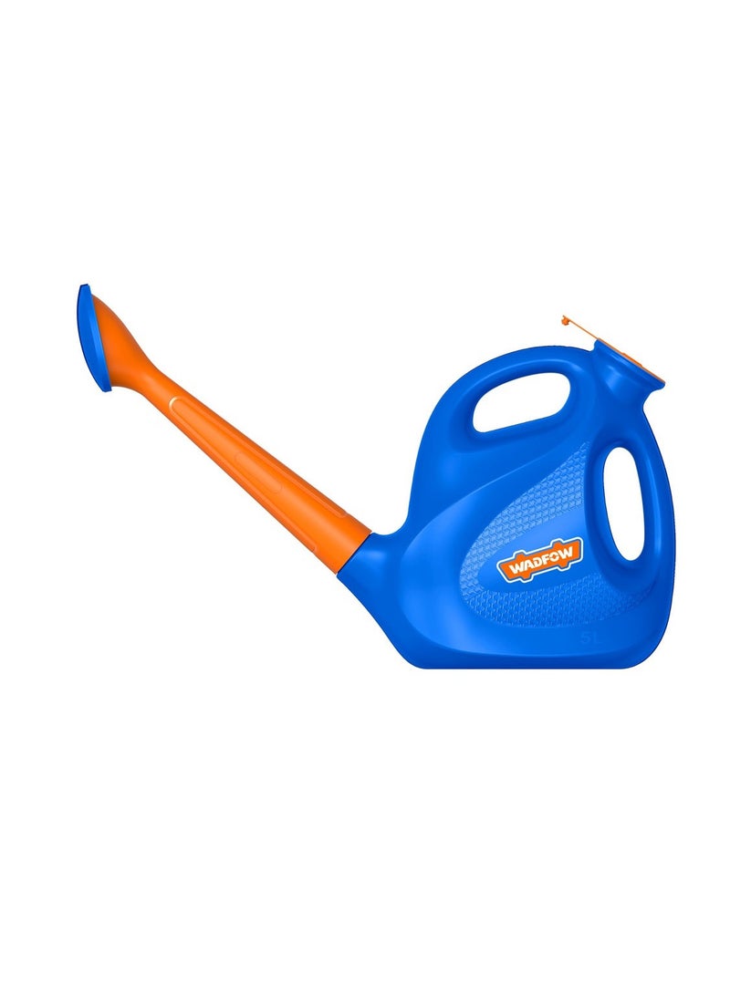 WADFOW 5L Plastic Garden Watering Can WKW1850 – Heavy Duty Portable Plant Water Can Sprinkling Pot with Ergonomic Handle for Indoor Houseplants, Outdoor Flowers, Balcony & Garden Irrigation - Image 1