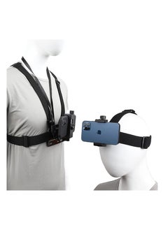 Anmi Mobile Phone Chest Strap Harness Mount Head Strap Holder Kit for POV/VLOG,Cell Phone Clip Compatible with iPhone,Samsung,Go Pro Hero 9, 8,7, 6, 5, 4, 3,2, 1,AKASO,DJI Osmo,and Action Cameras  - Image 1