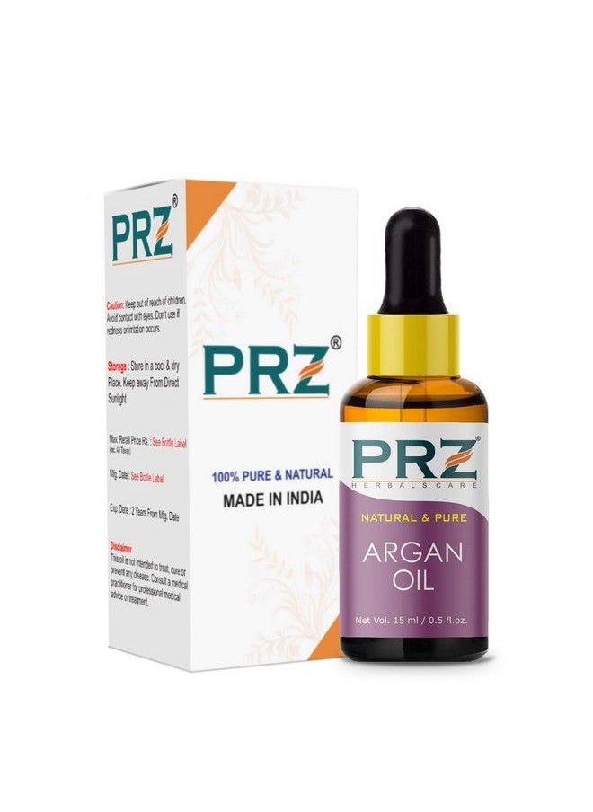 PRZ Moroccan Argan Cold Pressed Carrier Oil Pure Natural & Therapeutic Grade Oil For Aromatherapy Body Massage Skin Care & Hair Care 15 Ml  - Image 2
