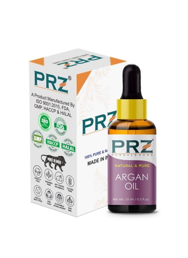 PRZ Moroccan Argan Cold Pressed Carrier Oil Pure Natural & Therapeutic Grade Oil For Aromatherapy Body Massage Skin Care & Hair Care 15 Ml  - Image 3