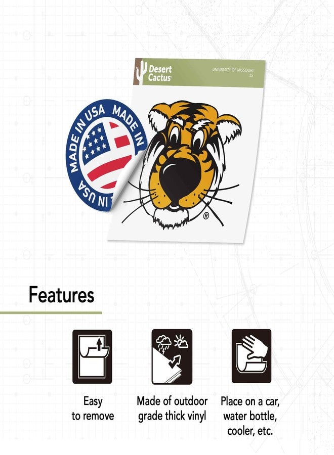 Desert Cactus University of Missouri Sticker Tigers Mizzou Vinyl Decal Laptop Water Bottle Car Scrapbook (IND 15) - Image 4