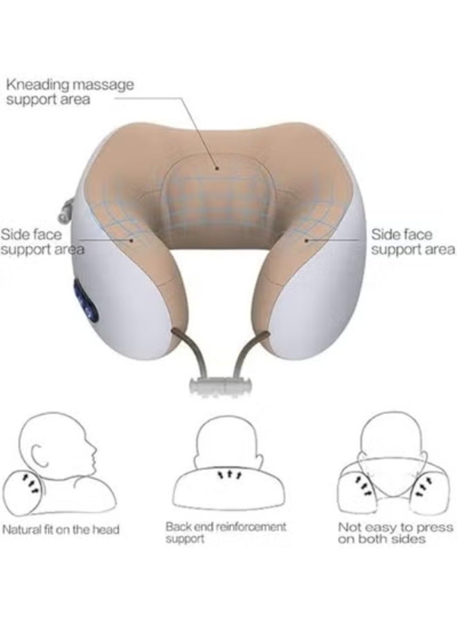 Massage Pillow - Portable & Heated Neck Massager - Ergonomic Electric Charging Design for Daily Use in Car, Office, and Home - Image 3