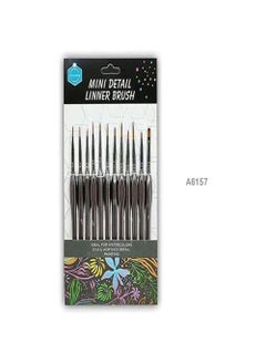 Keep Smiling Keep Smiling Thin Thin Thin Paint Brush Set, Mini Precision Liner Brush, Perfect For Acrylic, Watercolor And Oil (12 Piece)  - Image 2