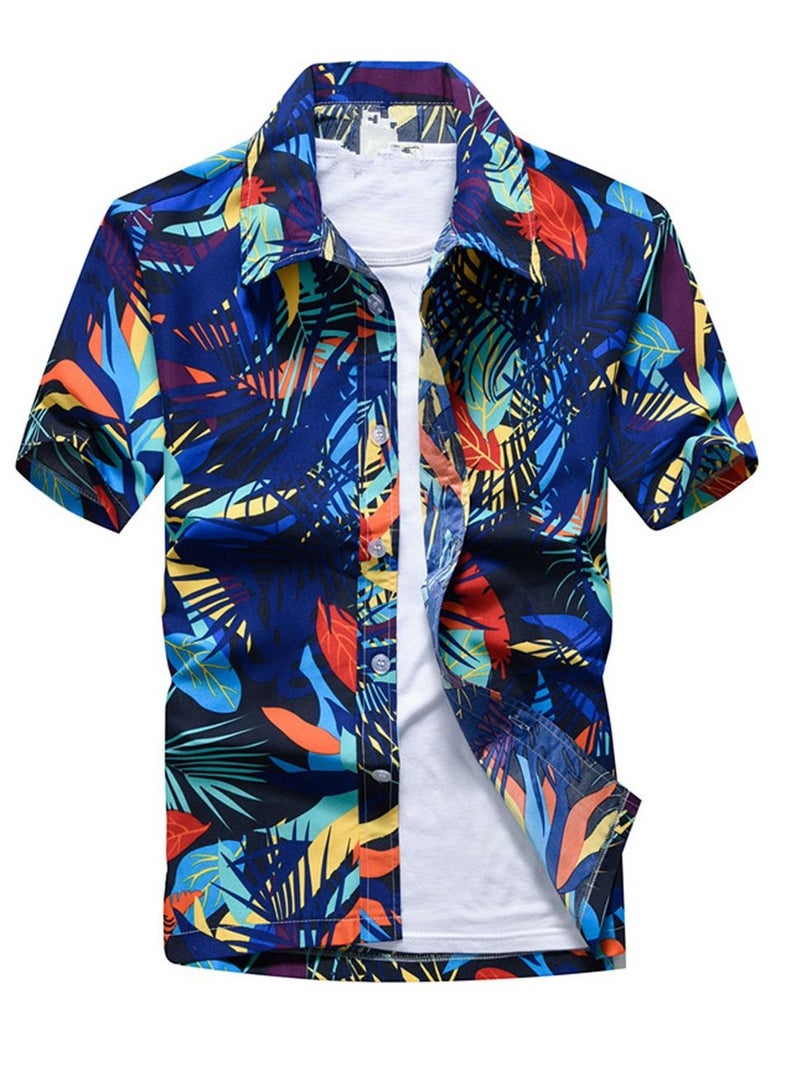 Loquat Quick Dry Wide Holiday Short Sleeve Shirt Multicolour 