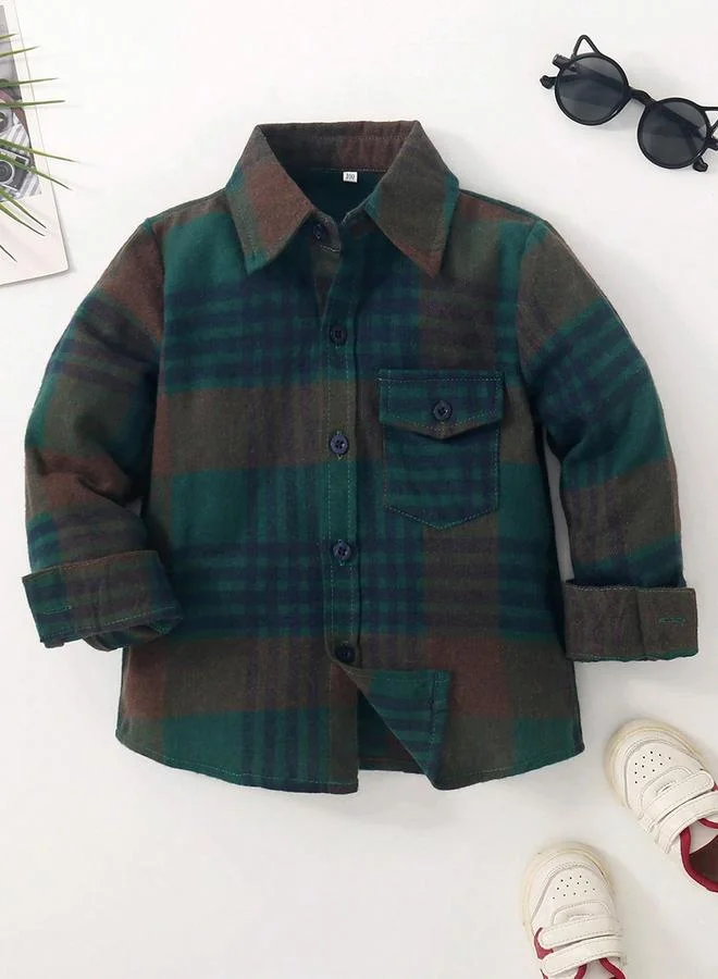 Take Two Take Two Boys Multi Checked Button Front Shirt