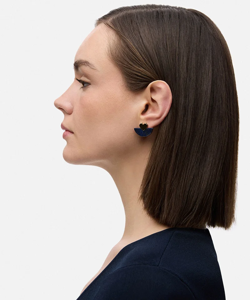 Ipekyol Combined Heart Earrings