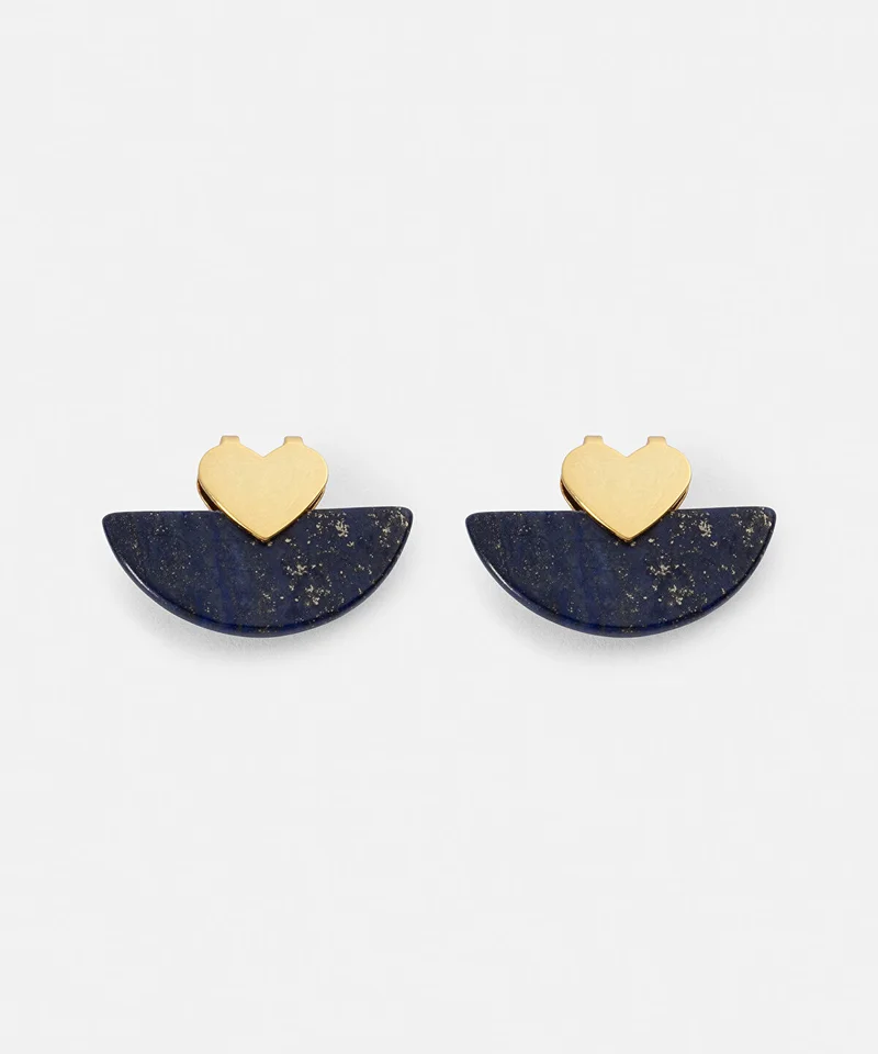 Ipekyol Combined Heart Earrings