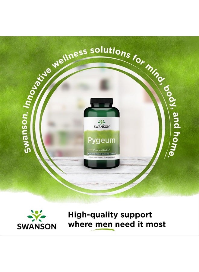 SWANSON Pygeum - 400mg Herbal Supplement for Male Prostate Health - Supports Bladder and Urinary Tract Health - 120 Capsules - Image 2