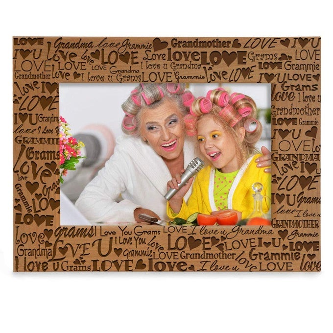 I LOVE YOU GRANDMA GRAMMIE ENGRAVED PICTURE FRAME GRANDMA ME GIFTS NEW GRANDMA NEW BABY MOTHERS DAY GRANDPARENTS DAY 5X7HORIZONTAL