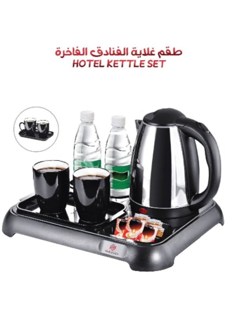 Generic - Kettle Set with 2 Cups and Base (1.8L Capacity) - Image 1