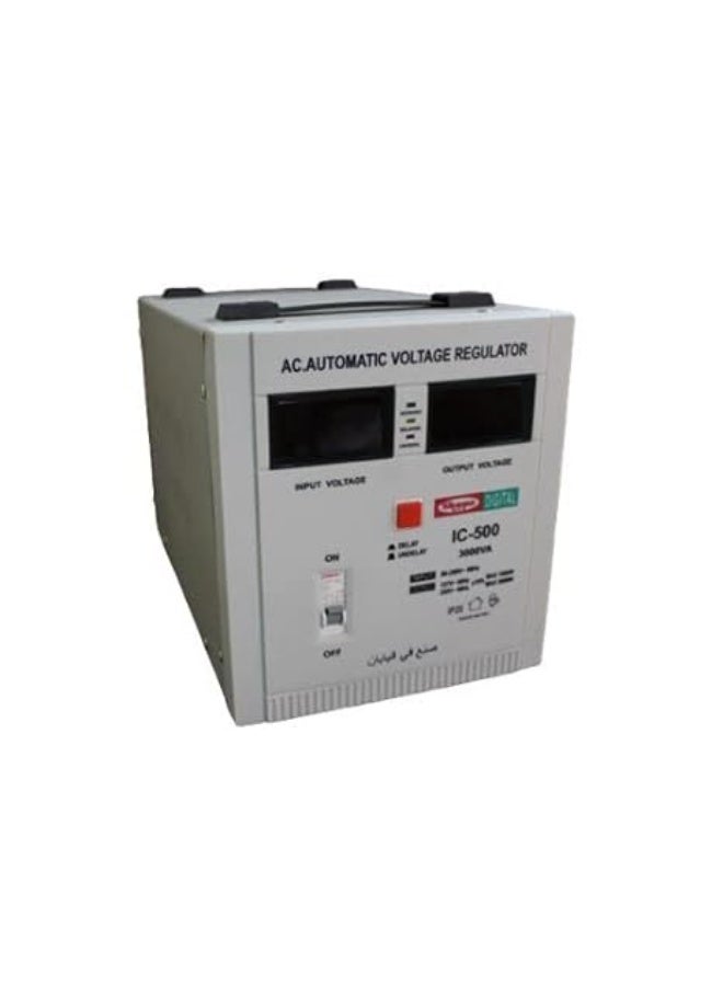 اس اي Shams شمس ياباني: منظم جهد كهربائي دجيتال أوتوماتيكي (تقنية ريلي) 3000 واط / 3.0KW - بـ 3 مخارج (220V & 127V) - مثبت كهرباء حماية فورية للأجهزة - Image 2