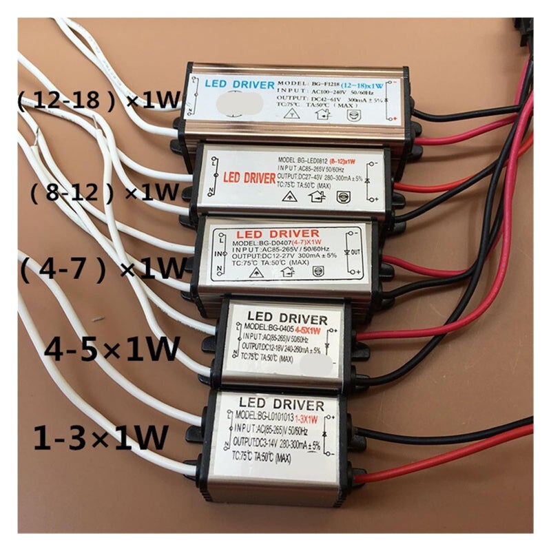 LED Constant Current Driver Power Supply For Ceiling Downlight Track Spotlight 8 12 X1W - Image 3