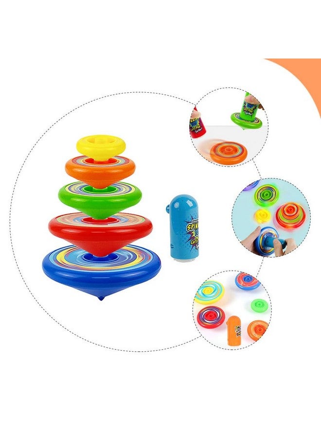 Toddmomy 1 Set Stacking Tops Toys Stackable Tops Kids Stacking Tops Children Toys Interesting Kids Gyro Toys for Boys and Girls - Image 4