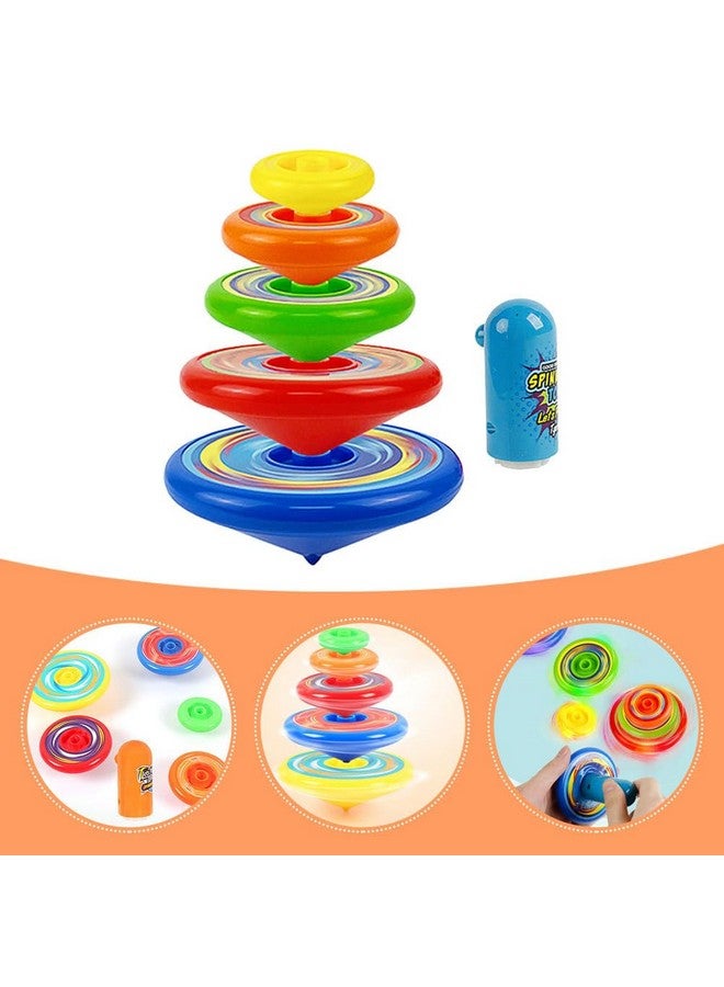 Toddmomy 1 Set Stacking Tops Toys Stackable Tops Kids Stacking Tops Children Toys Interesting Kids Gyro Toys for Boys and Girls - Image 5