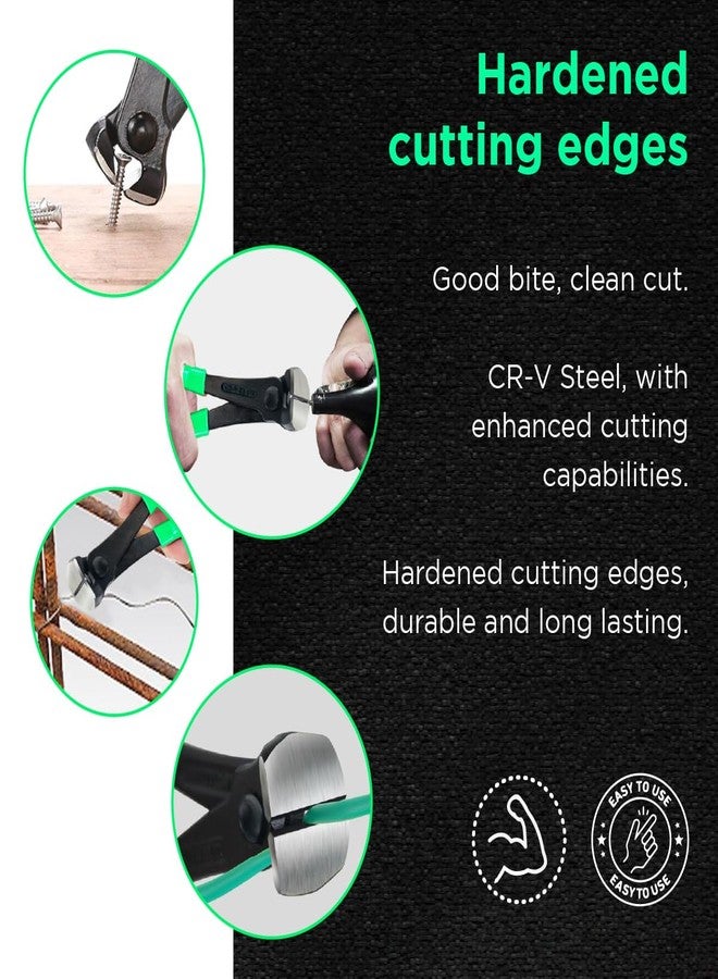 WULF Multipurpose End Cutters | Heavy Duty Nail Puller, Wire Cutter & Bender | Premium Steel Head with Anti-Slip PVC Handle | Durable, Ergonomic Hand Tool for Professional & DIY Use - Image 4