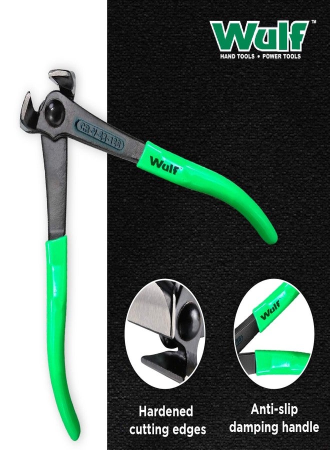 WULF Multipurpose End Cutters | Heavy Duty Nail Puller, Wire Cutter & Bender | Premium Steel Head with Anti-Slip PVC Handle | Durable, Ergonomic Hand Tool for Professional & DIY Use - Image 5