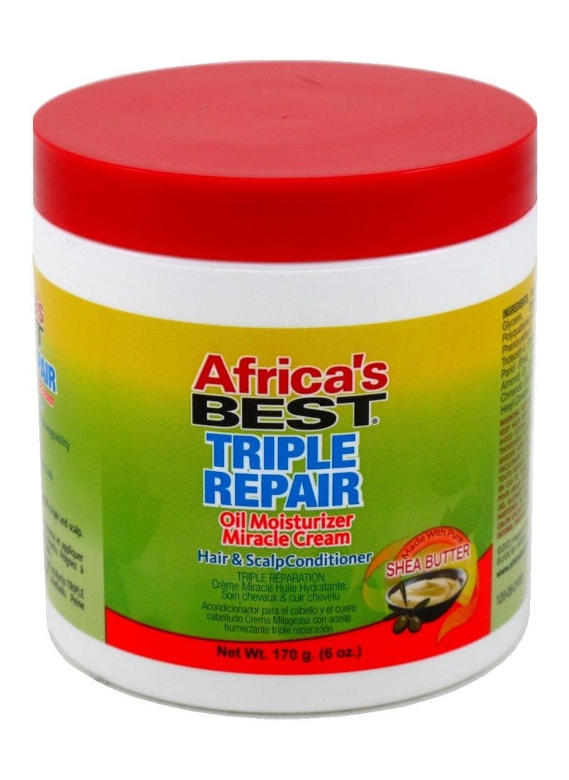 Africa's BEST - Africa's Best Triple Repair Hair and Scalp Conditioner (3-Pack) - Image 1