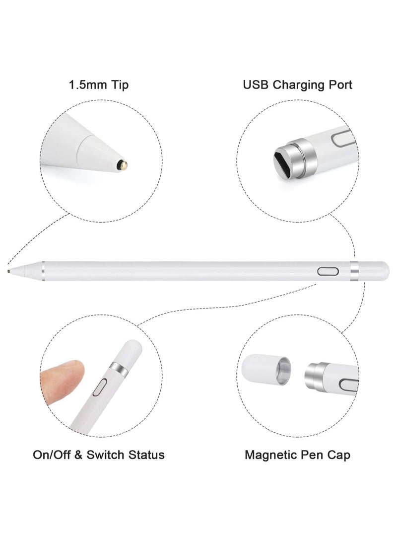 ELTRAZONE Compatible for iPad Pro 11 & 12.9 inch, iPad 8th/7th/6th Gen, iPad Air 4th/3rd Gen,iPad Mini 5th Gen, Stylus Pen for Apple iPad with Palm Rejection, Active Pencil - Image 4