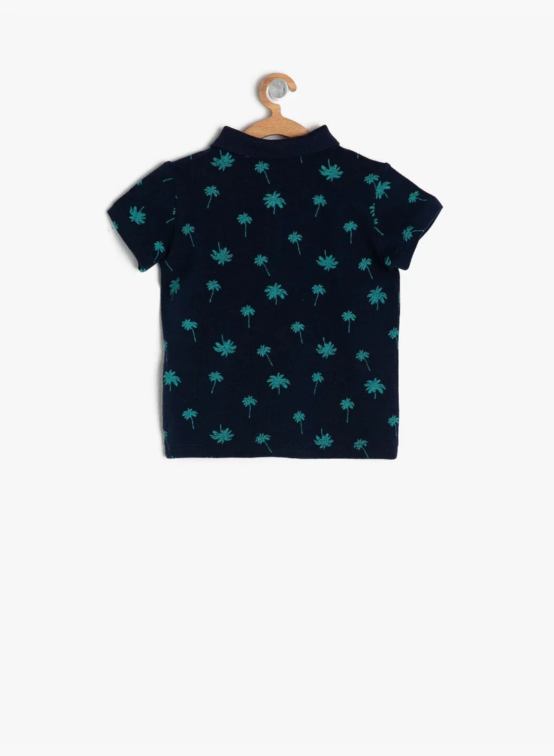 KOTON Polo Neck T-Shirt