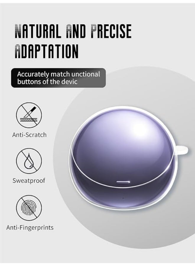 QIRG Clear Case for Huawei FreeClip 2 Special Edition Earbuds, Flexible TPU Shockproof Protective Cover with Carabiner and Lanyard (Transparent) - Image 3