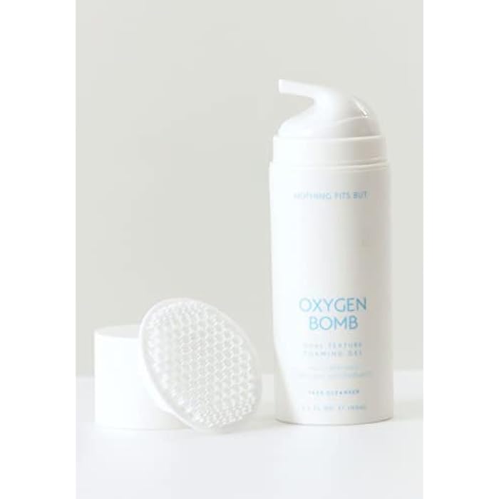 NOTHING FITS BUT Oxygen Bomb, Dual Texture Pore Purifying Foaming Gel Facial Mask & Cleanser, 3.4 Fl Oz (100 ml) - Image 3