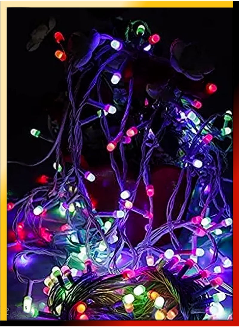 DBLEW - 30 Meter Waterproof RGB LED Fairy String Lights With 300 Megabright LEDS 8 Modes Electric Corded Ideal for Indoor and Outdoor Christmas Ramadan Birthday Diwali Festivals Home Decoration - Image 1