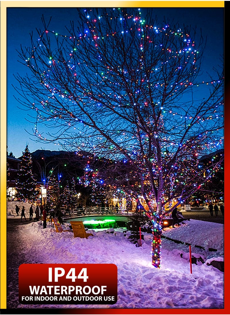 DBLEW - 30 Meter Waterproof RGB LED Fairy String Lights With 300 Megabright LEDS 8 Modes Electric Corded Ideal for Indoor and Outdoor Christmas Ramadan Birthday Diwali Festivals Home Decoration - Image 1