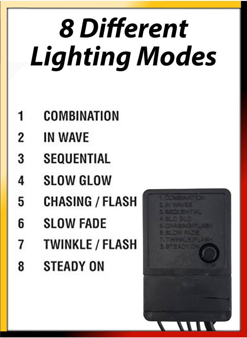 DBLEW - 30 Meter Waterproof RGB LED Fairy String Lights With 300 Megabright LEDS 8 Modes Electric Corded Ideal for Indoor and Outdoor Christmas Ramadan Birthday Diwali Festivals Home Decoration - Image 1