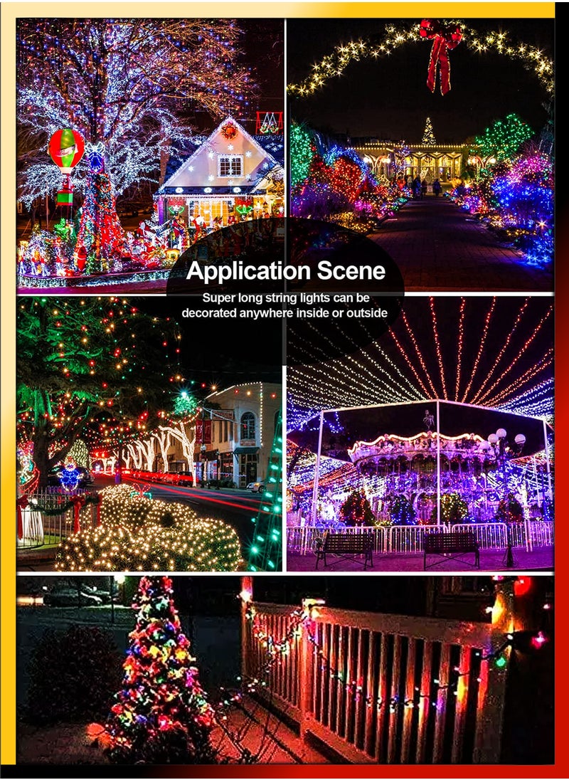 DBLEW - 30 Meter Waterproof RGB LED Fairy String Lights With 300 Megabright LEDS 8 Modes Electric Corded Ideal for Indoor and Outdoor Christmas Ramadan Birthday Diwali Festivals Home Decoration - Image 1
