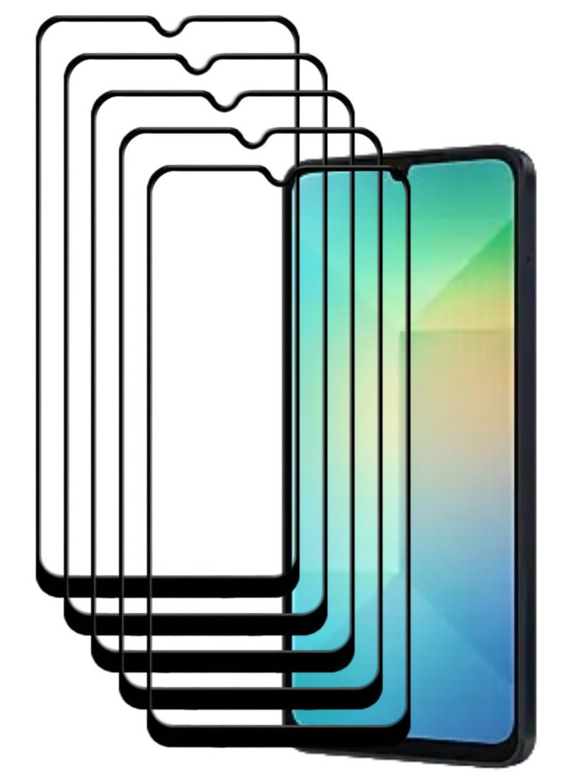 ACLIX 5 Pieces Antistatic ESD Dustproof Premium Quality High Definition Tempered Glass Screen Protector Designed For Samsung Galaxy A06 - Image 1