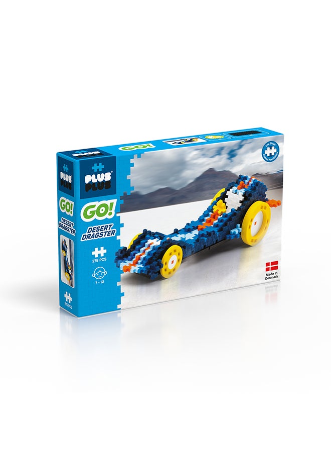 Plus-Plus Dragster  Creative Building Blocks, Construction Toy, Plusplus Go, 275 Pieces  - Image 2