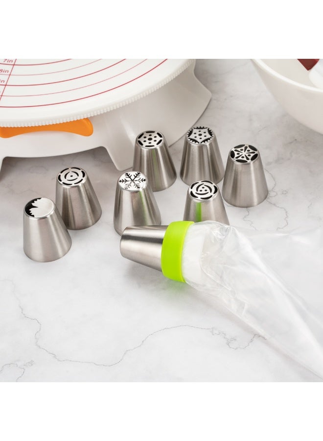 Restaurantware Pastry Tek Tri-Color Coupler, 1 Durable Russian Tips - Dishwashable, For Decorating Desserts, White Plastic 3-Color Coupler, - Image 5