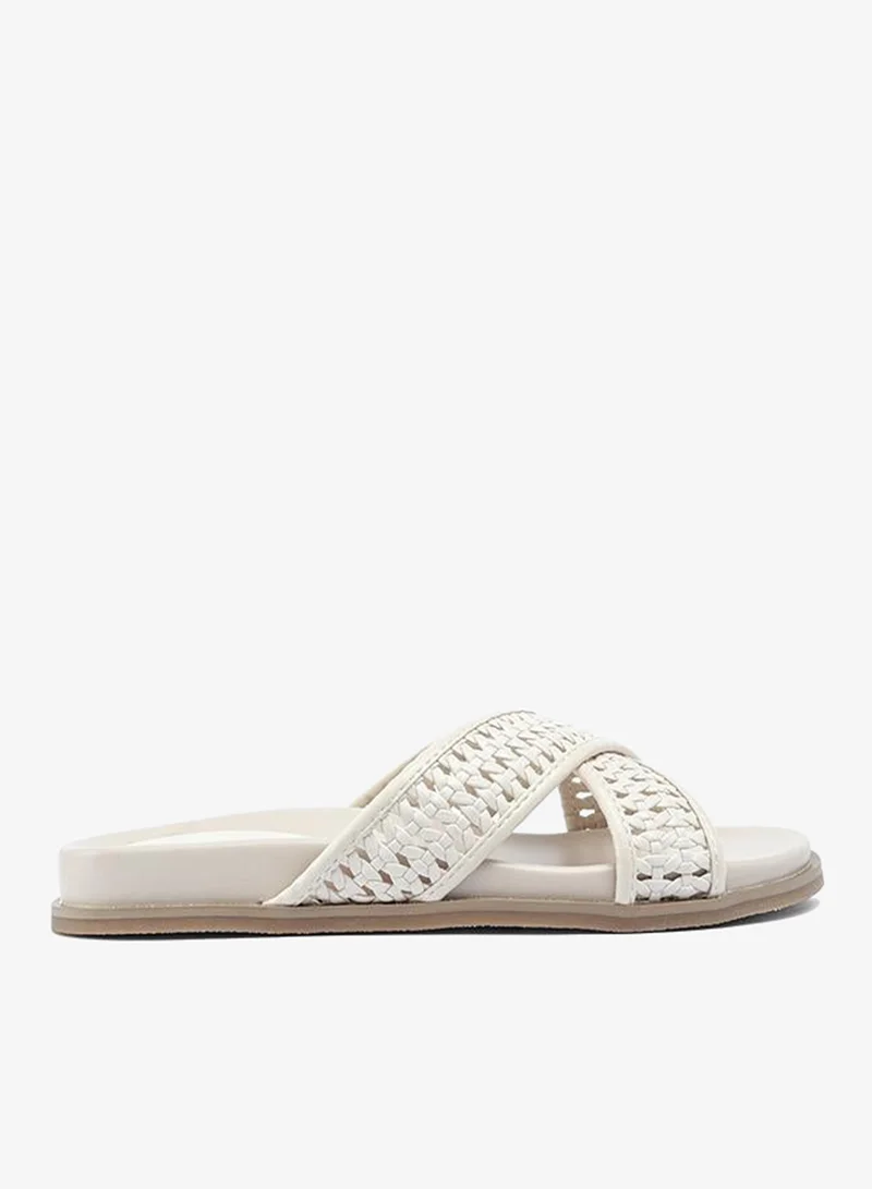 فايور Stylish Woven Cross-Strap Slide AJ 014