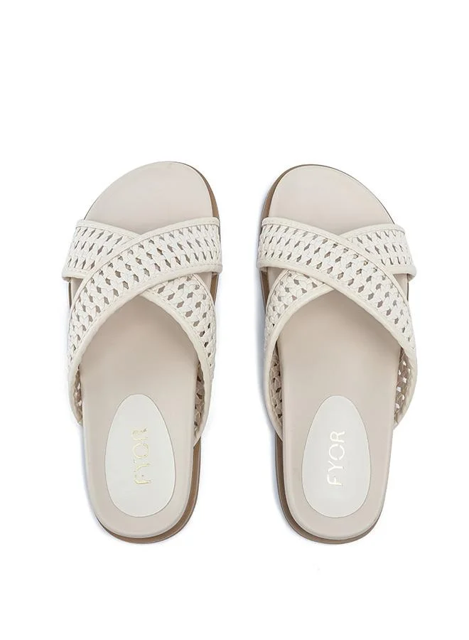 Fyor  Stylish Woven Cross-Strap Slide AJ 014 for Women | Best Price UAE