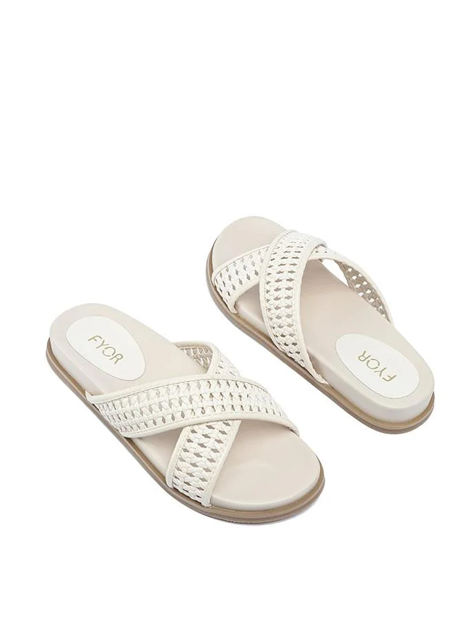 Fyor  Stylish Woven Cross-Strap Slide AJ 014 for Women | Best Price UAE