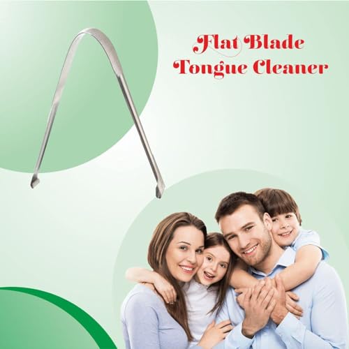 Nurpi steel Tongue Cleaners flat design for adult pack of (3) - Image 5