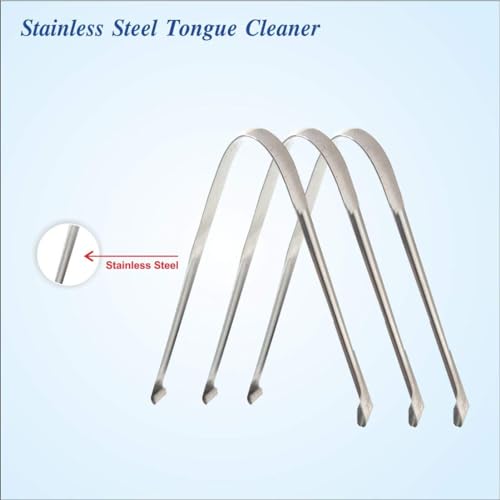 Nurpi steel Tongue Cleaners flat design for adult pack of (3) - Image 2
