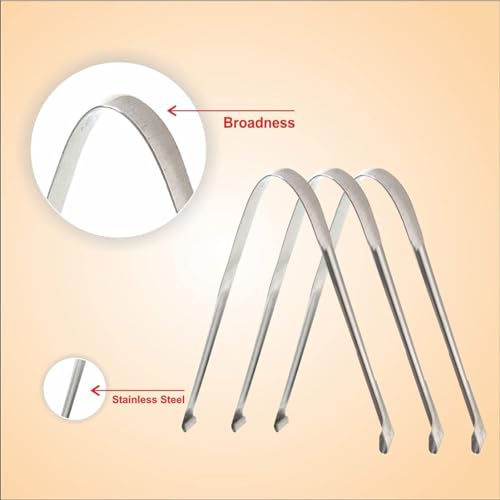 Nurpi steel Tongue Cleaners flat design for adult pack of (3) - Image 3