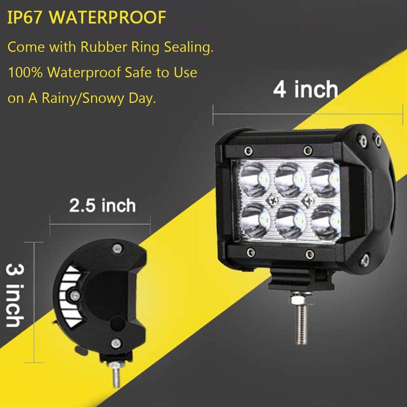 Shangyuan مصابيح رأس رصيف قارب شانغيوان، أضواء LED بحرية لقارب الكاياك، قارب باس، قارب جون، أضواء انتشار، T-top، سطح، قيادة، أضواء مؤخرة/ملاحة، 2 قطعة - Image 4
