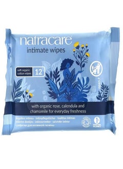 NATRACARE Soft Organic Cotton Intimate Wipes 12 Wipes  - Image 1