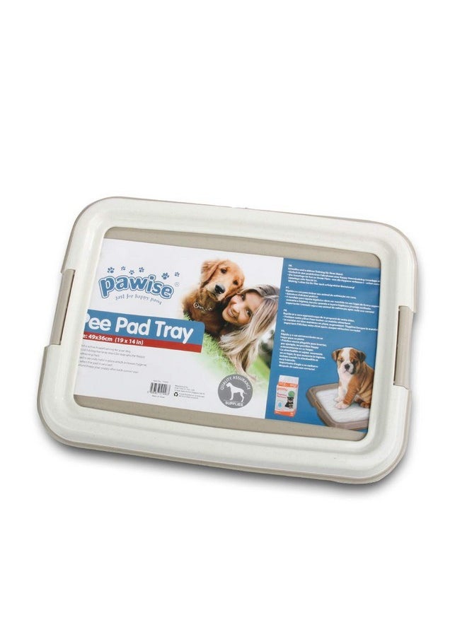 Pawise - Dog Training Pee Pad Holder Tray, Indoor Puppy Potty Pee Pad Floor Tray Dog Toilet, 24''X24', Large - Image 1