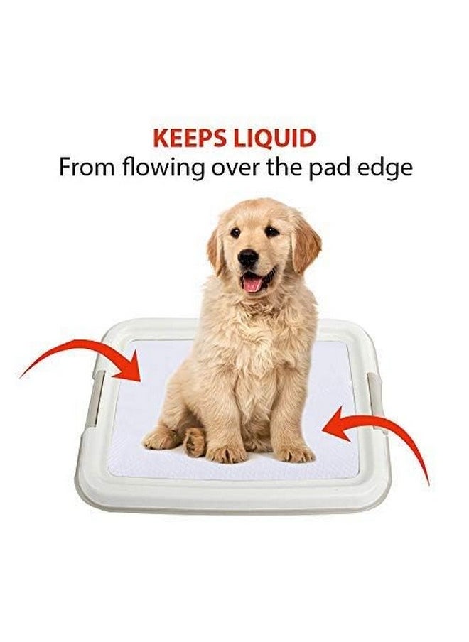 Pawise - Dog Training Pee Pad Holder Tray, Indoor Puppy Potty Pee Pad Floor Tray Dog Toilet, 24''X24', Large - Image 1