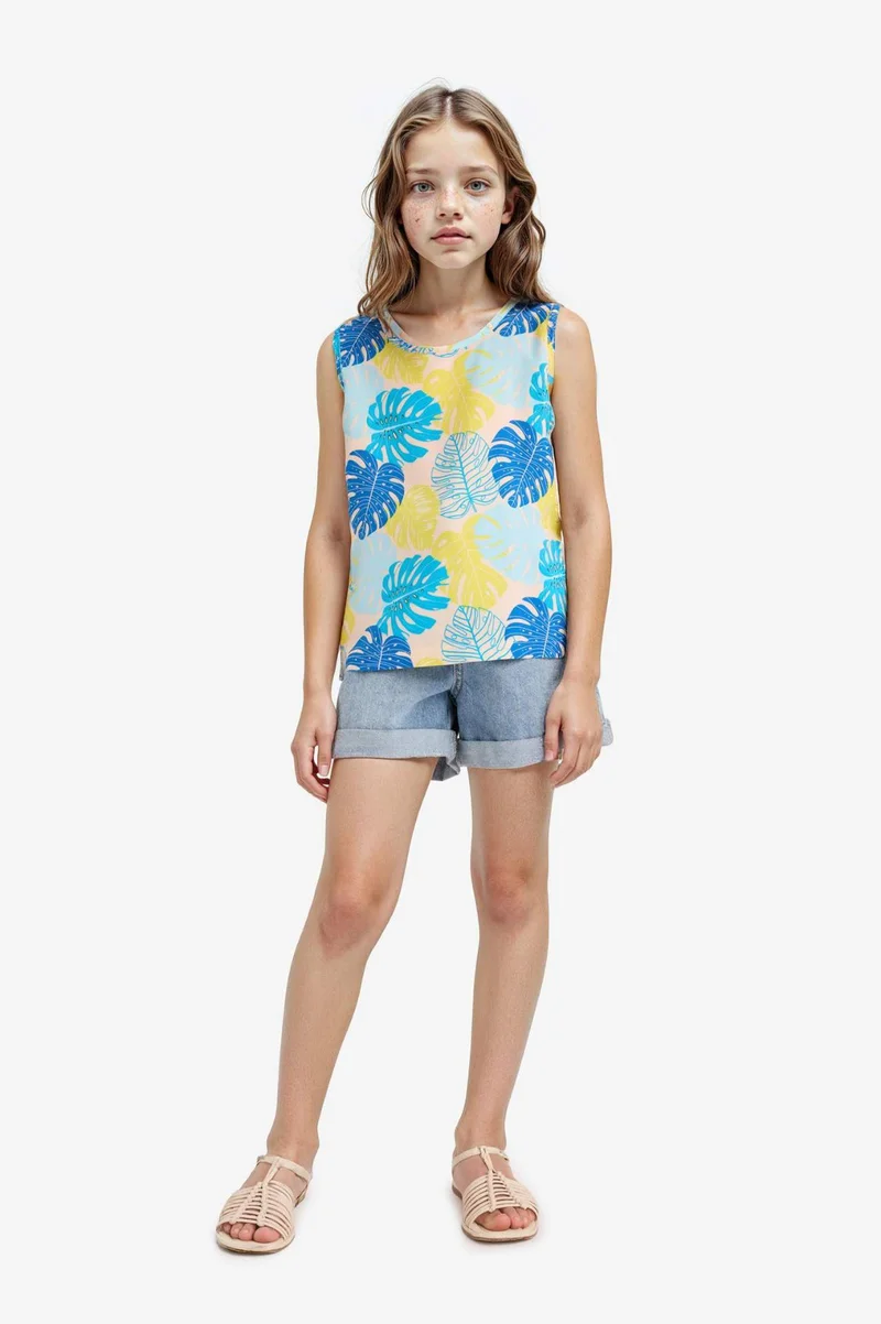 DeFacto Girl Short Sleeve Blouse
